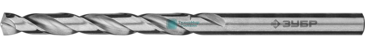 Сверло по металлу Зубр ПРОФ-А 6.5х101мм, сталь Р6М5, класс А