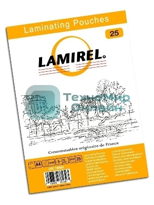 Пленка для ламинирования Fellowes 75мкм A4 (25шт) глянцевая216x303мм Lamirel (LA-78800)