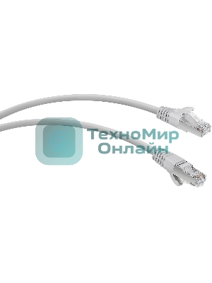 Патч-корд WRline WR-PC-RJ45-FTP-5E-2-GY F/UTP общий экран RJ-45 вил.-вилка RJ-45 cat.5e 2м серый LSZH (уп.:1шт)