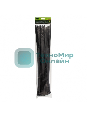 Хомуты Сибртех, 500 х 8 мм, пластиковые, черные, 50 шт.