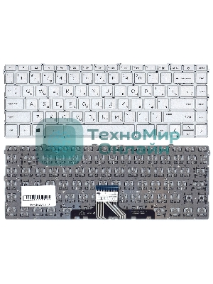 Клавиатура для ноутбука HP Pavilion 14-DV 14-DW серебристая