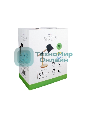 Светильник настольный СТАРТ CT83, E27, до 40Вт, 1,5м, черный