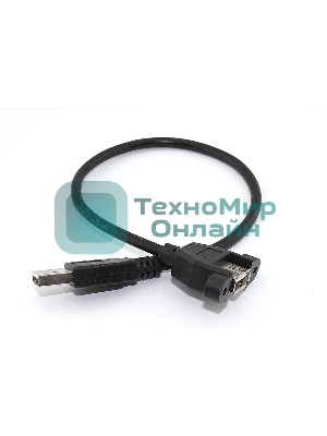Кабель USB 2.0 для монтажа на корпус 30 см