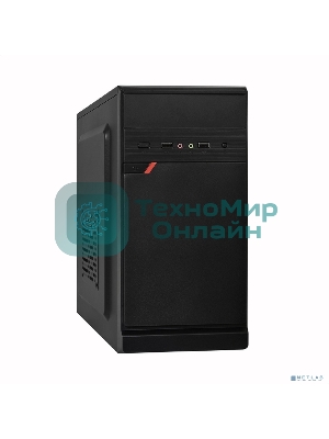 Компьютерный корпус Minitower ExeGate BAA-106-AA500 (mATX, БП AA500 с вент. 8см, 2хUSB, аудио, черный)