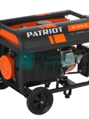 Электрогенератор бензиновый Patriot GP 3810LE, 3 кВт, 67 дБ, 49 кг