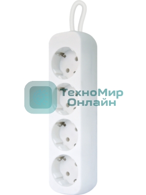 Удлинитель Defender E418 белый 1.8 м, 4 розетки 