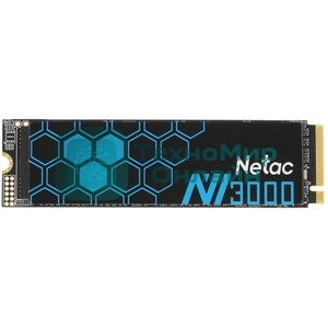 Накопитель SSD Netac NV3000 2Tb [NT01NV3000Q-2T0-E4X] M.2 2280, PCI-E 3.0 x4, 3D NAND, 3000/2100MBs, NVMe, heatsink