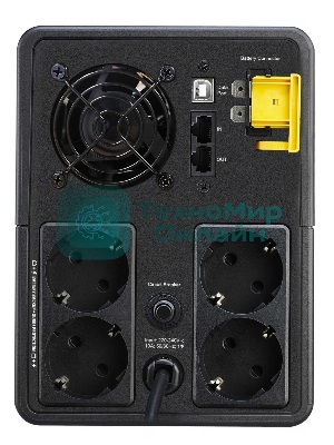 Источник бесперебойного питания APC Back-UPS BX2200MI-GR 1200Вт 2200ВА черный