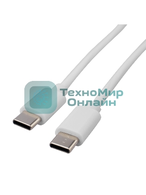 Кабель Rexant Type-C - Type-C PD 60W/1м/PVC/белый