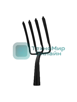 Вилы копальные 4-х рогие, 190x220 мм, широкий зуб, удлиненная тулейка, без черенка (АРТИ)