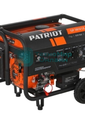 Электрогенератор бензиновый Patriot GP 3810LE, 3 кВт, 67 дБ, 49 кг