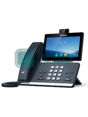 Телефон YEALINK SIP-T58W with camera, видеотерминал, Android, WiFi, Bluetooth, GigE, CAM50, без БП, шт