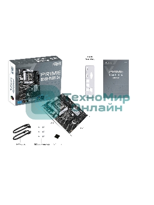 Материнская плата ASUS PRIME B760-PLUS D4, LGA 1700, Intel B760, 4xDDR4, 4xSATA, 3xM.2, 1xPCIe 4.0 x4, 1xPCIe 5.0 x16, 1xHDMI, 1xDP, 1xVGA, 1x 2.5Gb LAN, 1xUSB 3.2 Gen 2, 2xUSB-A 3.2 Gen 2, 3x3.5 мм, 7.1, ATX