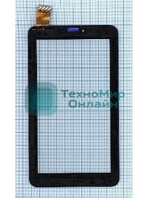 Сенсорное стекло (тачскрин) для Irbis TZ60, черное с рамкой