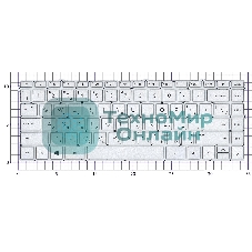 Клавиатура для ноутбука HP Pavilion 14-DV 14-DW серебристая