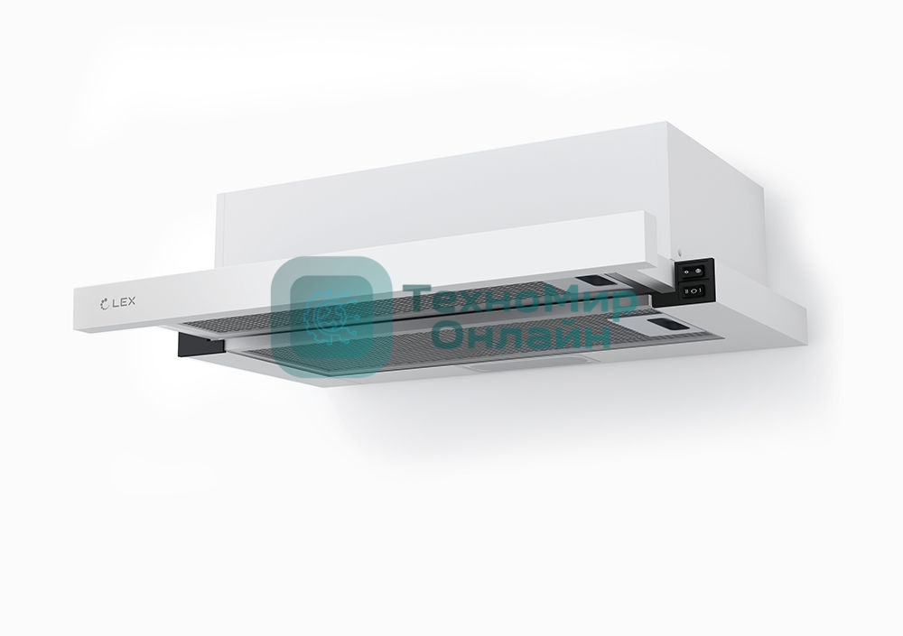 Вытяжка встраиваемая LEX HUBBLE 600 белый, 60 см, 650 куб. м/ч, 48 дБ