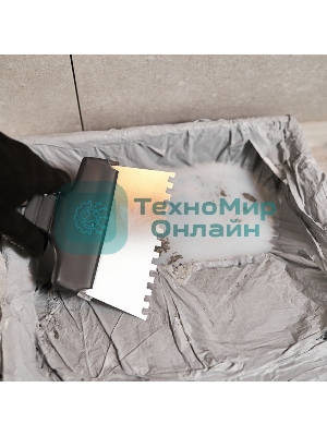 Шпатель фасадный Rexant 150 мм зуб 6х6 нержавеющая сталь, пластмассовая рукоятка