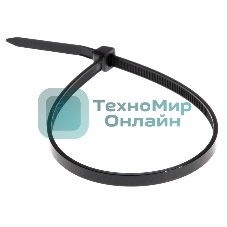 Хомут-стяжкa нeйлонoвая Rexant 250x3,6 мм, черная, упаковка 25 шт.