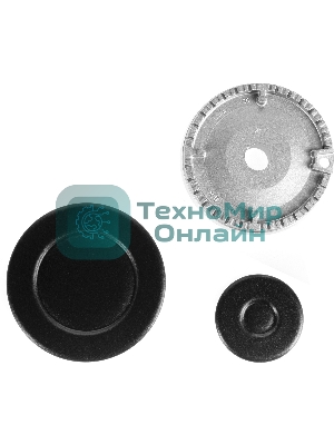 Газовая варочная панель Maunfeld EGHE.64.6CB/G, 4 конфорки, эмалированная сталь, черный