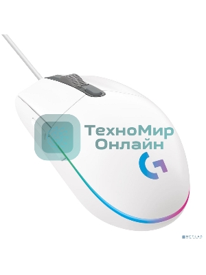 Мышь проводная Logitech G102 LIGHTSYNC белый, 8000 dpi, USB, кнопки - 6