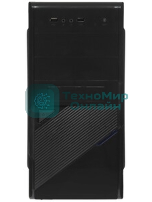 Компьютерный корпус ExeGate EX284019RUS Minitower BA-201 Black, mATX, (AA450, 80мм), 2*USB, Audio