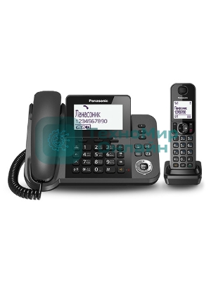 Телефон беспроводной (DECT) Panasonic KX-TGF310RUM, серый металлик