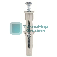 Комплект креп. F6 3.5х50 винт+дюбель (уп. 100 шт) ДКС CM06541