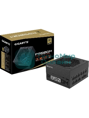Блок питания Gigabyte GP-P850GM RTL, 850Вт, 80 PLUS Gold, 120мм, модульный, черный