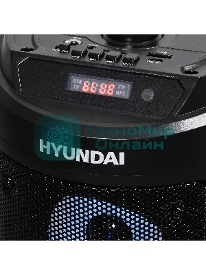 Минисистема Hyundai H-MC150 черный 50Вт/FM/USB/BT/SD/MMC