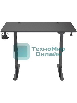 Стол игровой Cactus CS-ED-BBK столешница МДФ черный, каркас черный