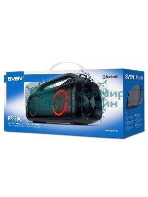 Мобильные колонки SVEN PS-390 2.0 черный