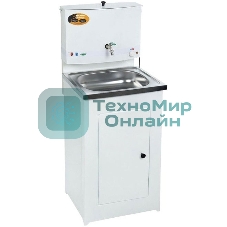 Умывальник ВИХРЬ дачный, с подогревом, нержавеющая мойка, белый