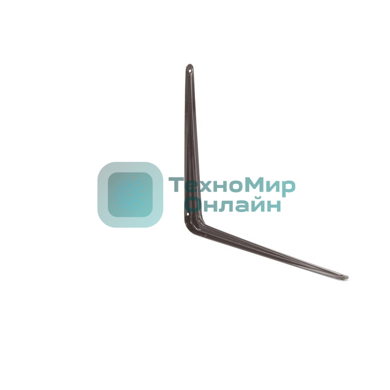 Кронштейн угловой с ребром Сибртех 300 х 350 мм, коричневый