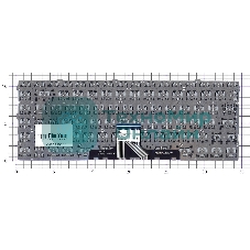 Клавиатура для ноутбука HP Pavilion 14-DV 14-DW серебристая