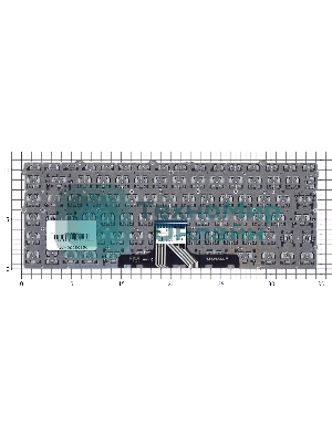 Клавиатура для ноутбука HP Pavilion 14-DV 14-DW серебристая
