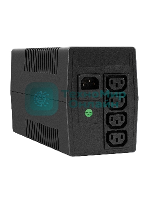 Источник бесперебойного питания ExeGate Power NB-500.LED.AVR.4C13 (500VA/300W, LED, AVR, 4*C13, батарея 12V 4.5Ah, черный)