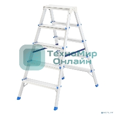 Стремянка двусторонняя Сибртех 5ст., алюминиевая