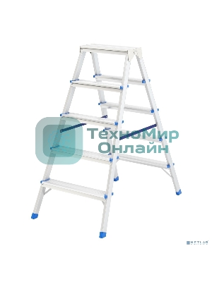 Стремянка двусторонняя Сибртех 5ст., алюминиевая