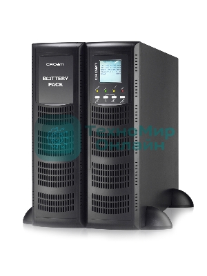 Источник бесперебойного питания CROWN On-Line CMUOA-300X-6K 6000VA/5400W, корпус металл, TOWER&RACK, 3U+3U, АКБ 16*12V/7AH, PF-0.9, AVR 110-300V, порт USB+RS-232, EPO, розетки - клемная колодка (Ph+N+GND), входной кабель 2,5 м, вентилятор охлаждения, автомат, слот для SNMP, порт для доп. батарейных кабинетов, работа в параллель, ПО