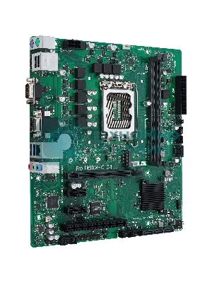 Материнская плата ASUS Pro H610M-C D4-CSM, LGA 1700, Intel H610, 2xDDR4, 4xSATA, 1xM.2, 1xPCI-E 4.0 x16, 1xPCI, 1xDP, 1xHDMI, 1xVGA, 1x 1Gb LAN, 2xUSB-A 2.0, 2xUSB-A 3.2 Gen 1, 3x3.5 мм, 7.1, Micro-ATX
