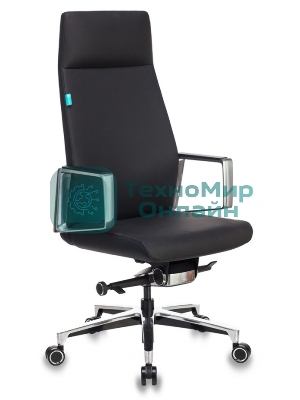 Кресло Бюрократ JONS/BLACK черный, кожа
