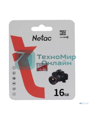 Флеш карта microSDHC 16Gb Netac P500 ECO (50/95 Mb/s, no adapter) (NT02P500ECO-016G-S)