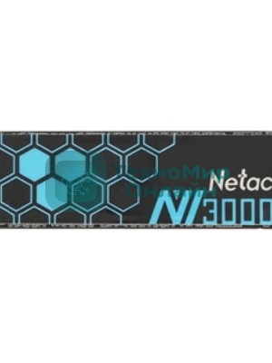 Накопитель SSD Netac NV3000, 500Gb, PCIe 3.0 x4, M.2 2280, NVMe, R/W 3000/2100, с радиатором