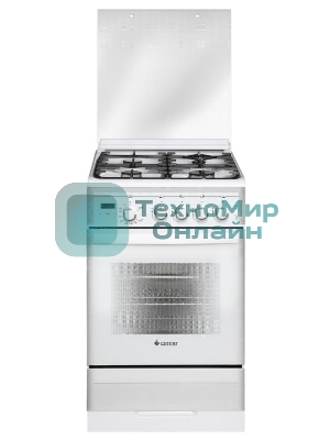 Плита газовая Gefest ПГ 5300-03 0040 белый, конфорок 4 шт, духовка 52 л, 50 см x 85 см x 58.5 см