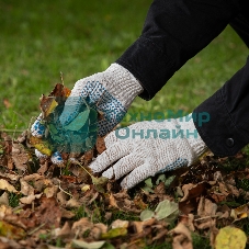 Перчатки трикотажные для ремонтных и строительных работ, с ПВХ точкой, 6 пар. Россия