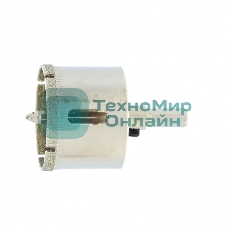 Сверло по керамической плитке и стеклу Сибртех, 40 х 55 мм, 6 гр.хв-к, с центр. сверлом