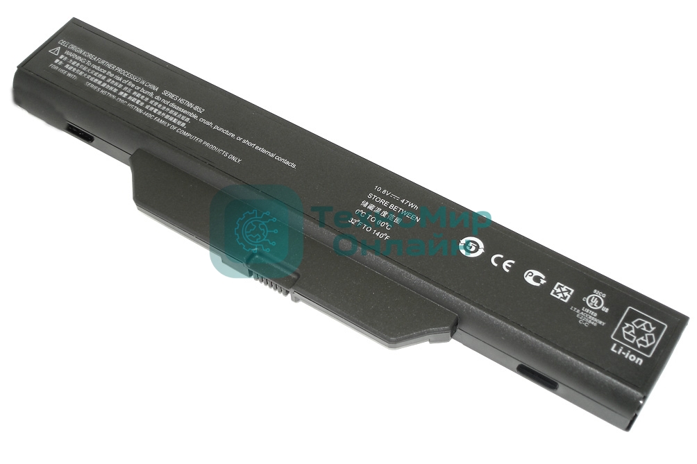 Аккумуляторная батарея для ноутбука HP Compaq 550, 610 10.8V 47Wh черный