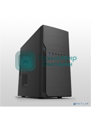 Компьютерный корпус с блоком питания 450Вт. Case Foxline mATX, 450W, 2xUSB 3.0, 2xUSB 2.0, powercord