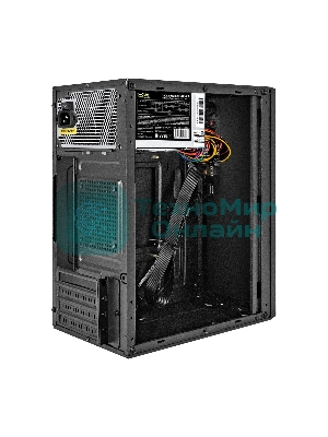 Компьютерный корпус Minitower ExeGate BAA-308UC-UNS400 (mATX, БП UNS400 с вент. 12см, 1хUSB/1хUSB 3.0/1хTypeC, HD Audio, черный)