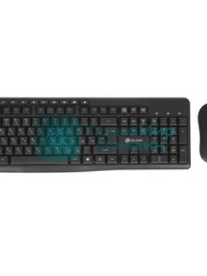 Комплект клавиатура+мышь Oklick 225M беспроводной, USB, 1200 DPI, чёрный